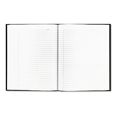Blueline Business Notebook w/Black Cover College Rule 9-1/4 x 7-1/4 192-Sheets A9