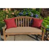 Casual Cushion Stripe Sunbrella Fabric 1-Piece Indoor/Outdoor Square Throw Pillow - 2 of 4