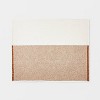 Colorblock Boucle Throw Blanket Cream/Cognac - Threshold™ designed with Studio McGee - image 3 of 4