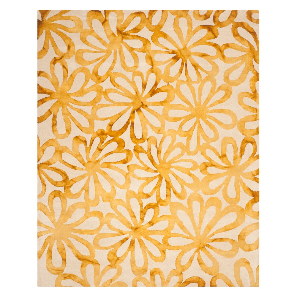 9'x12' Floral Area Rug Beige/Gold - Safavieh