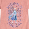 Girls' - Frozen - Elsa Autumn Is Magical Fitted Short Sleeve Graphic T-Shirt - 2 of 4