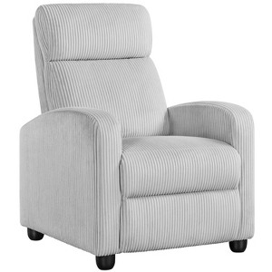 Yaheetech Adjustable Corduroy Recliner Chair Sofa Chair with Pocket Springs for Living Room Bedroom - 1 of 4