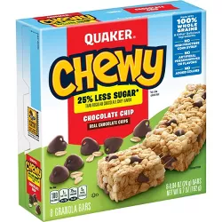 Quaker Chewy Low Sugar Chocolate Chip Granola Bars - 8ct