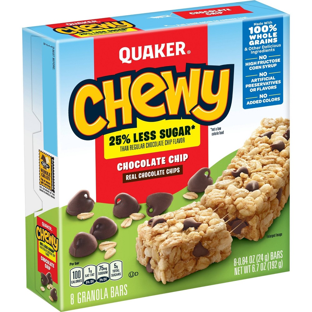 UPC 030000311752 product image for Quaker Chewy Low Sugar Chocolate Chip Granola Bars - 8ct | upcitemdb.com