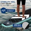 Inflatable Stand-Up Paddleboard for Water Adventures with Double-Action Pump, Adjustable Paddle, Black - 4 of 4