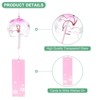 Unique Bargains Glass Outdoor Handmade Wind Chimes 4 Colors 4 Pack - 2 of 4