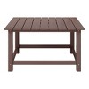 WestinTrends Malibu 5-Piece HDPE Adirondack Chair Outdoor Patio Square Table Conversation Set - 4 of 4