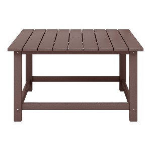 WestinTrends Malibu Low Outdoor HDPE Square Patio Coffee Table - 1 of 4