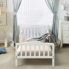 Infans Kids Children Toddler Wood Bed Bedroom Furniture w/ Guardrails White - image 3 of 4