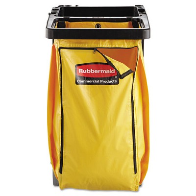 Rubbermaid Commercial Vinyl Cleaning Cart Bag 34 gal Yellow 17 1/2w x 10 1/2d x 33h 1966881