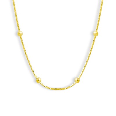 EVRY JEWELS WATERPROOF Gold or Silver Plated Halo Necklace