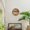 Rustic Farmhouse Wall Clock 12 Inch Silent Non Ticking Vintage Wooden MDF Clock Decor for Kitchen Living Room Bedroom Office - 2 of 4