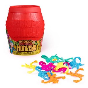 Spin Master Barrel of Monkeys Game, 16 Pieces, Assorted Colors, Ages 3 ...
