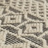 DEERLUX Handwoven Black and White Textured Wool Flatweave Kilim Rug - 3 of 4