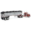 First Gear DCP 1/64 Red & Black Ford LTL 9000 Day Cab w/ East End Dump Trailer 60-1799 - 3 of 4