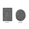 Lux Premium 100% Cotton Tufted Solid Reversible 2 Piece Bath Rug Set – Ultra-Soft, Water-Absorbent, Durable, Machine Washable Bathroom Rug - 2 of 4