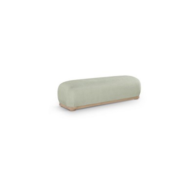 Meridian Furniture,Calum Chenille Fabric Bench