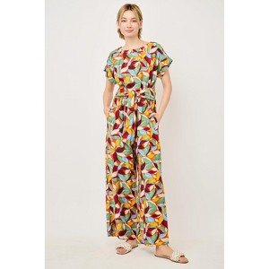 WEST K Women's Priya Dolman Sleeve Tie Front Jumpsuit - 1 of 4