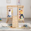 VisioGear 8 in 1 Indoor Playground Climbing Toy Set with Slide Swing Climbing Net Rings,Wooden Kids Toys,57.87''*46.85''*55.9'' - 4 of 4