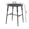 The Lakeside Collection Metal Vintage Chair - Farmhouse Spindle Leg Dining Windsor Chair - 2 of 4