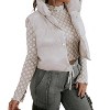 Women's Faux Leather Cropped Puffer Vest - HYFVE - 4 of 4