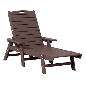 WestinTrends Adirondack Outdoor Chaise Lounge for Patio Garden Poolside - 1 of 4