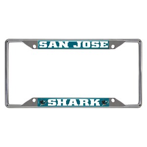 NHL San Jose Sharks Stainless Steel License Plate Frame - 1 of 3