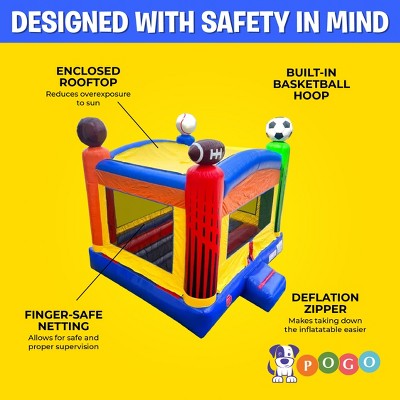 Colorful Sports Theme Inflatable Bounce House for Kids