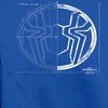 Men's Marvel Spider-Man: No Way Home Spider Icon Blueprint Sweatshirt - 2 of 4