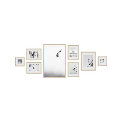 Haus and Hues Ludlow Gallery Wall Frame Set with Real Glass and Mat
