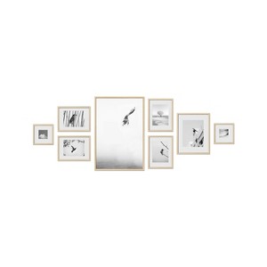 Haus and Hues Ludlow Gallery Wall Frame Set with Real Glass and Mat - 1 of 4