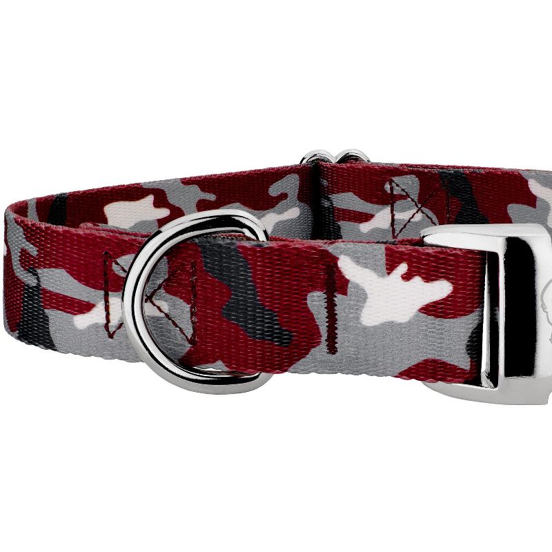 Country Brook Petz Premium Crimson and White Camo Dog Collar, 5 of 6