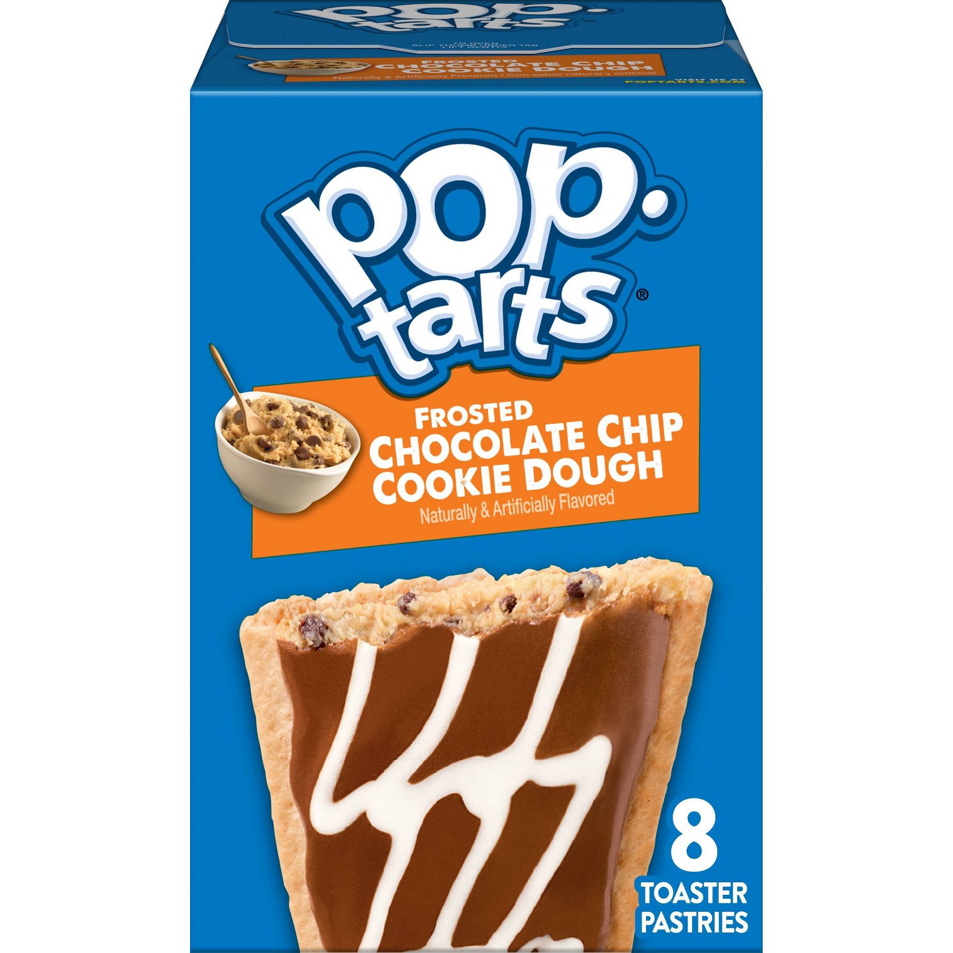 Pop-Tarts Frosted Chocolate Chip Cookie Dough Toaster Pastries - 13.5oz/8ct