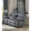 Acme Furniture 78" Zubaida Sofa Two Tone Gray Velvet - 4 of 4