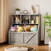 Kids Bookshelf and Toy Storage, Kids Toy Storage Organizer, Toddler Bookshelf Toy Storage Cabinet for Playroom, Bedroom, Nursery, Classroom - 2 of 4