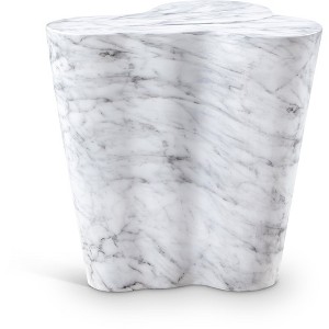 Meridian Furniture,Monza Marble Finish Concrete End Table - 1 of 4