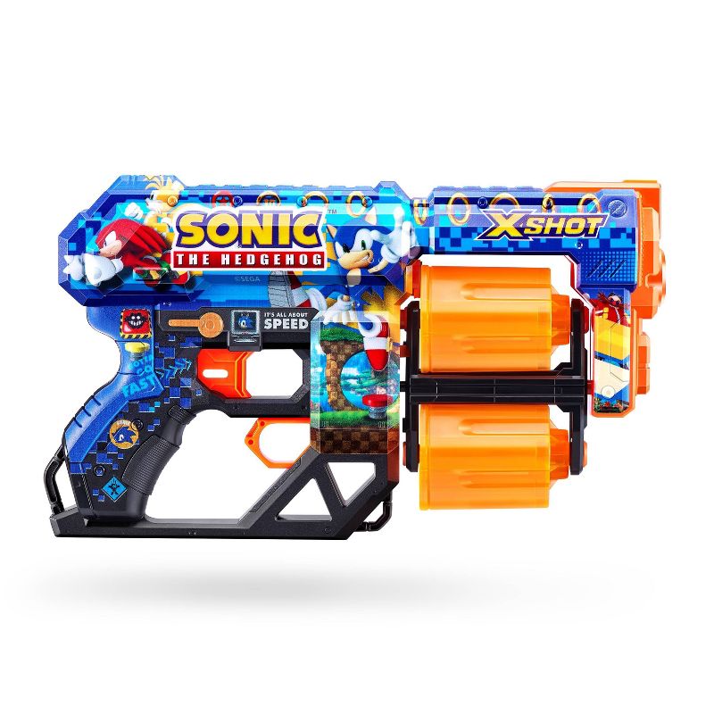 X-Shot SKINS Dread Dart Blaster - Sonic the Hedgehog by ZURU, 3 of 7
