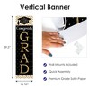 Big Dot of Happiness Gold Graduation Party Door Decoration - Vertical Banner - 3 of 4