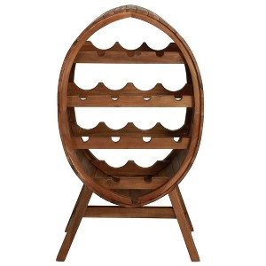 vidaXL Wine Rack 13 Bottles Solid Acacia Wood - 1 of 4