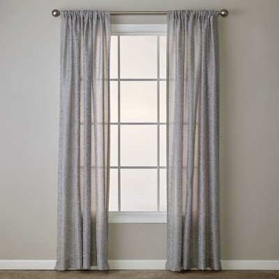 SKL Home By Saturday Knight Ltd Soft Swirl Window Curtain Panel - Gray