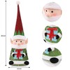 45-inch Tinsel Elf Christmas Decor with LED Lights (Red & Green) - 3 of 4