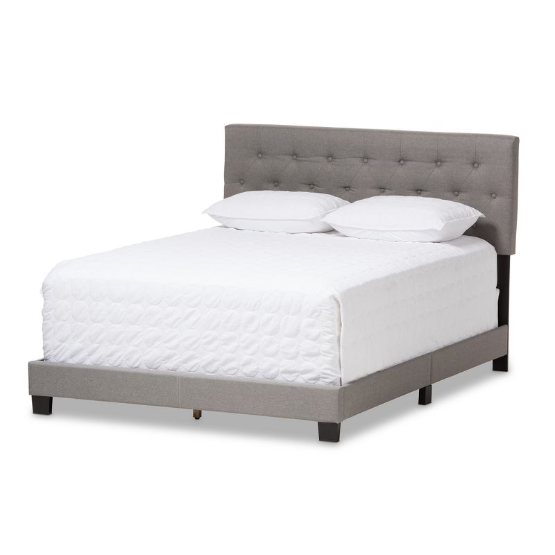 Cassandra Modern and Contemporary Fabric Upholstered Bed - Baxton Studio, 1 of 10