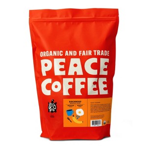 Peace Coffee Birchwood Breakfast Blend Medium Roast Whole Bean Coffee - 5lbs - 1 of 3
