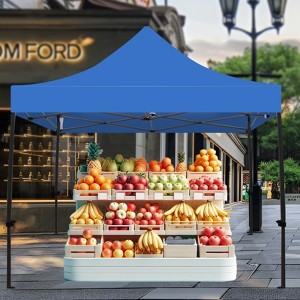 10x10/10x20 Heavy Duty Canopy Tent - 500D Waterproof Pop Up with Roller Bag & Sandbags - 1 of 4