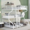 PAGED Twin XL over Twin XL Bunk Bed Modern Metal Bed Frame with 2 Storage Drawers, Guardrail and Ladder for Bedroom - 2 of 4