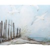 Manual Woodworks and Weavers Beach Path Throw Pillow – “Coastal Shores” Seagull Design for Patio or Porch - 2 of 3