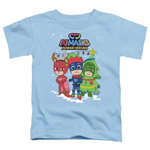 Toddler Boys' Pj Masks Christmas Heroes, Catboy, Owlette And Gekko T-Shirt - 1 of 4