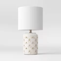 Diamond Cutout Table Lamp with Lit Base - Opalhouse™