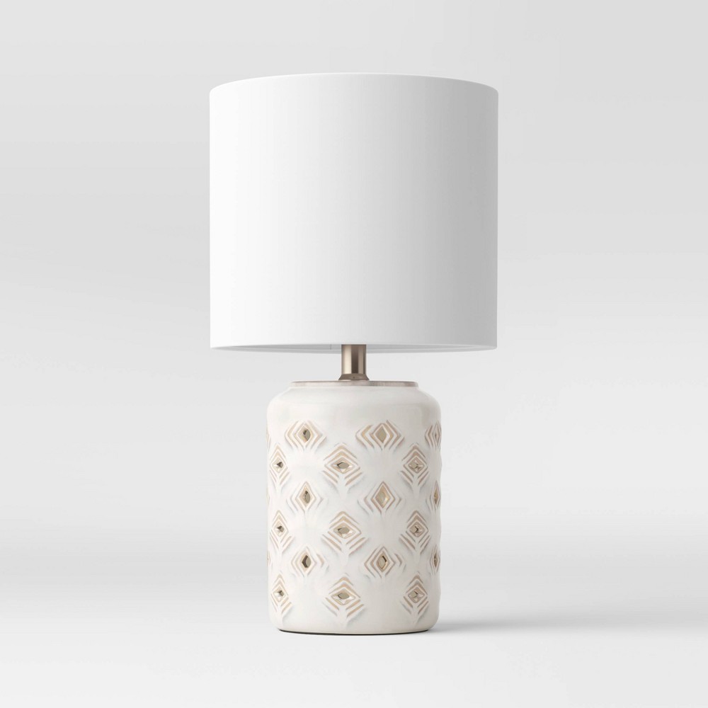 Diamond Cutout Table Lamp with Lit Base (Includes Light Bulb) - Opalhouse
