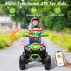 JOYRACER 24V Kids Ride on Toys ATV 4 Wheeler, 2 Seater 800W Motor for Big Kids, 7Ah Battery Powered Electric Vehicle Quad w/Kneepads, Bluetooth - 2 of 4